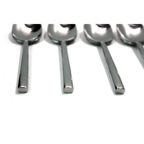 Oneida 6 Oval Soup Spoons  1 Dessert Spoon Lot of  7 Glossy Flatware 7.5" - Picture 2 of 4